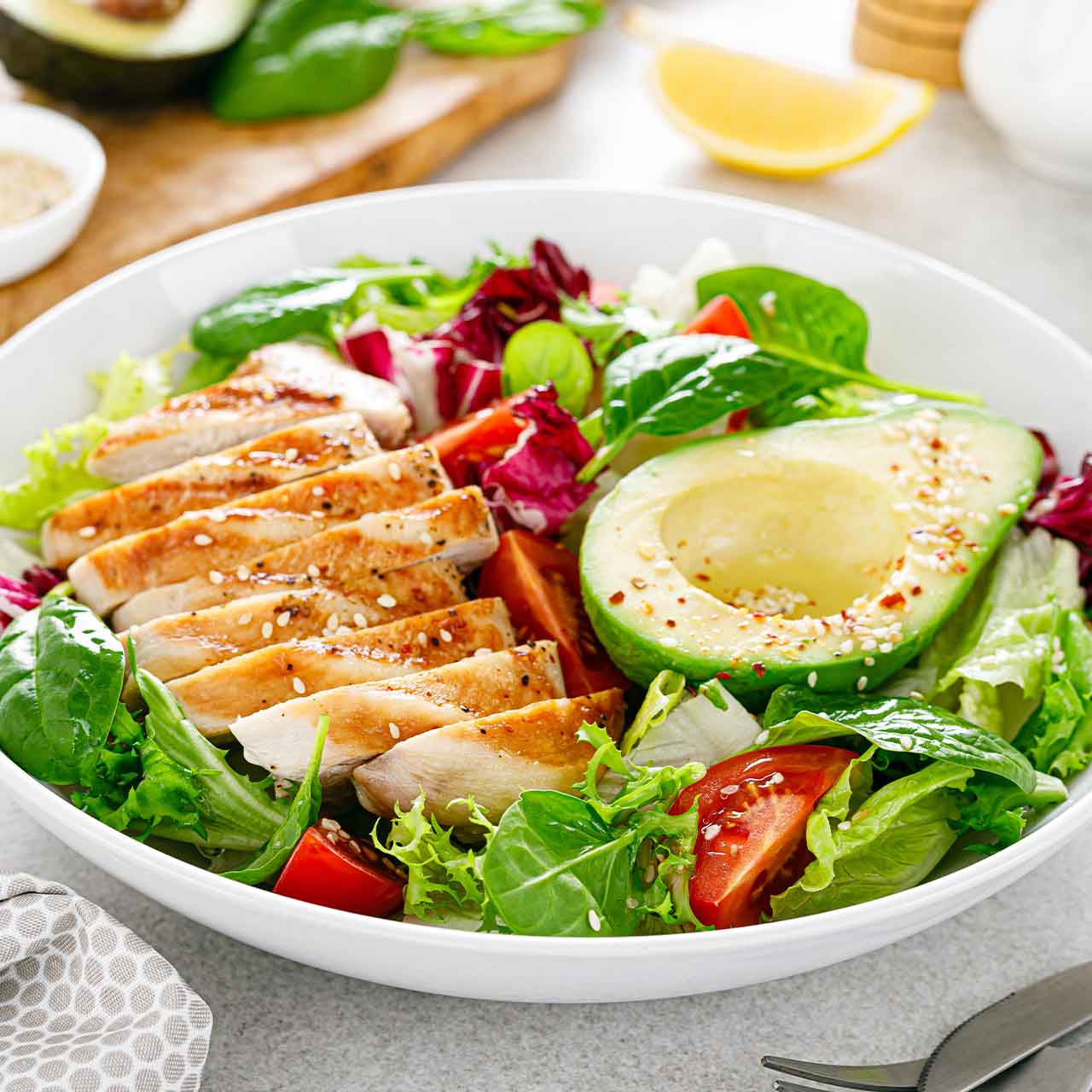 Avocado-Chicken-Salat