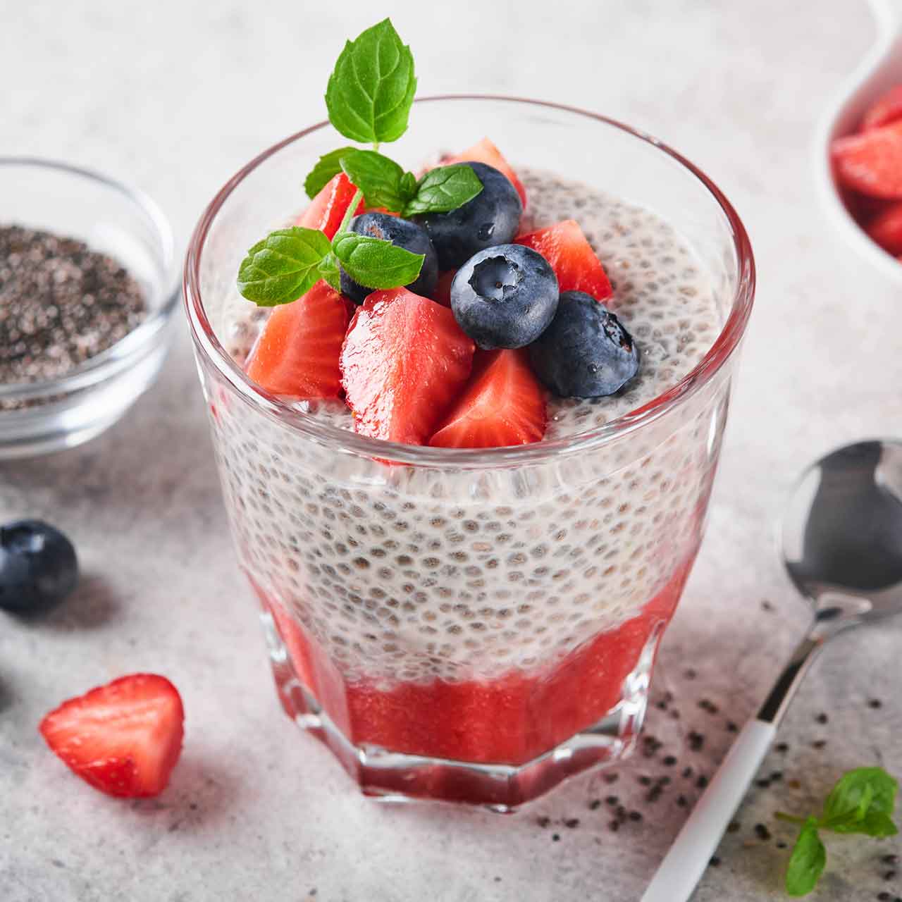 Chia-Pudding-Beeren
